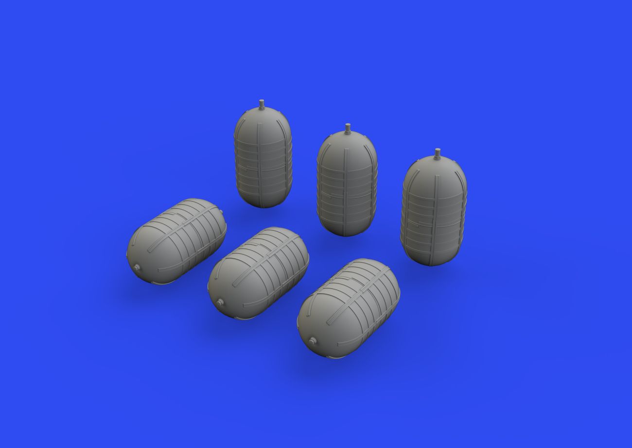 1:48 WWII USAAF oxygen tank G-1 3D PRINTED