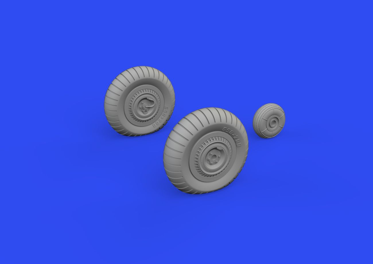 1:48 Yakovlev Yak-9D wheels