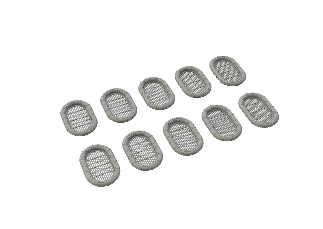 1:350 Carley float for 60 people-Type 2 3D PRINTED