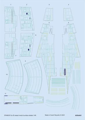 1:48 Sukhoi Su-25 raised rivets & surface details