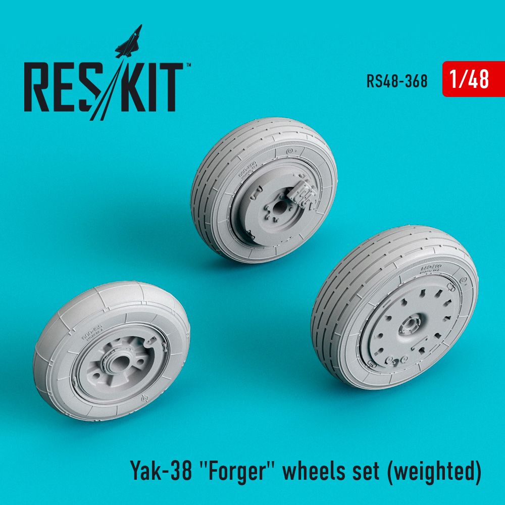 1:48 Yakovlev Yak-38 Forger wheels set (weighted)