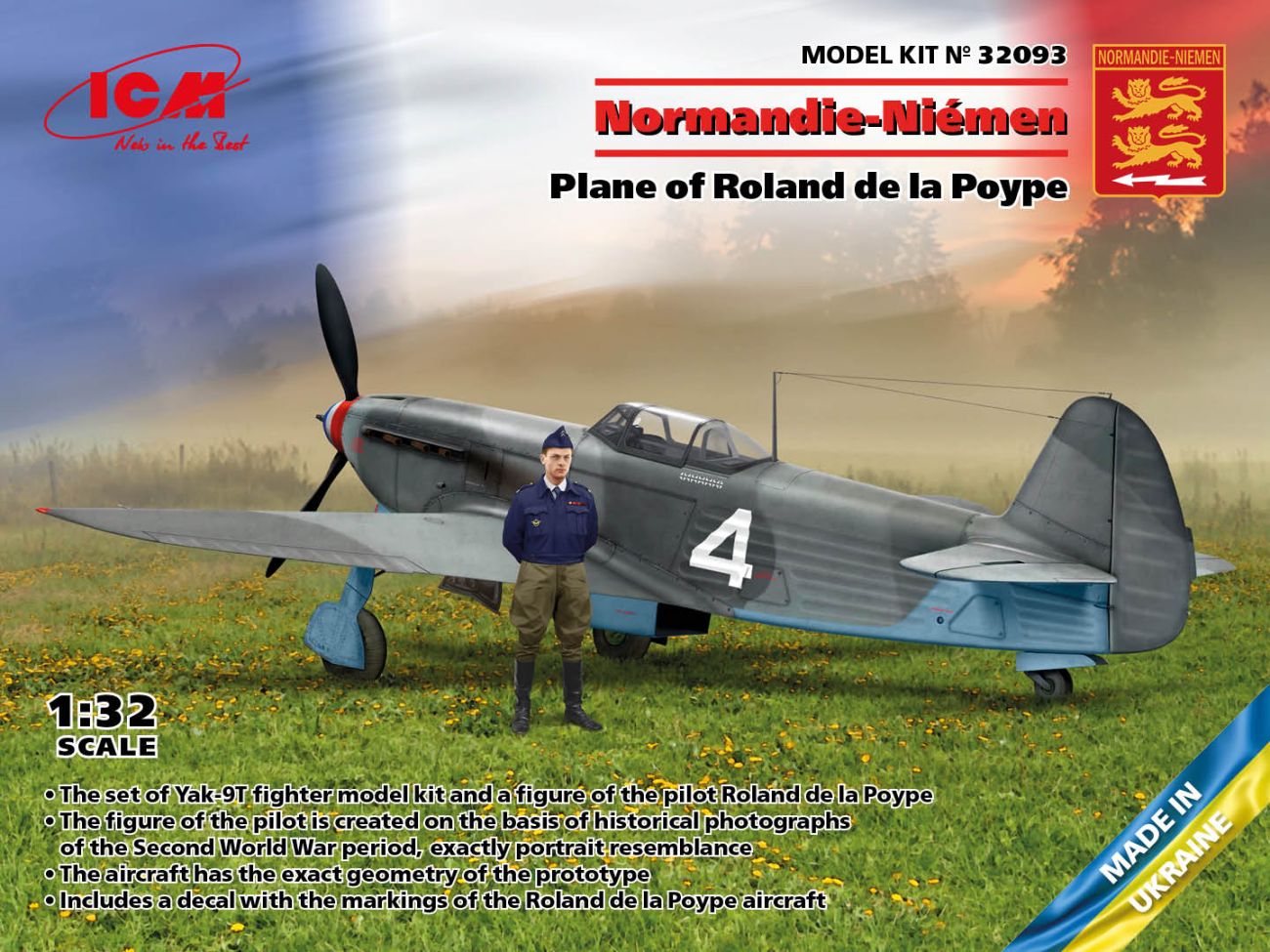 1:32 Normandie-Niémen. Plane of Roland de la Poype