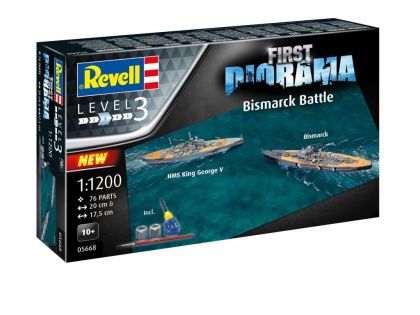 1:1200 First Diorama Set - Bismarck Battle