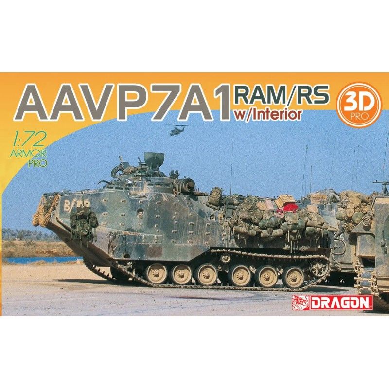 1:72 AAVP7A1 RAM/RS w/Interior w/3D Printed Parts