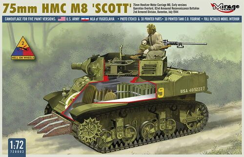 1:72 75mm HMC M8 