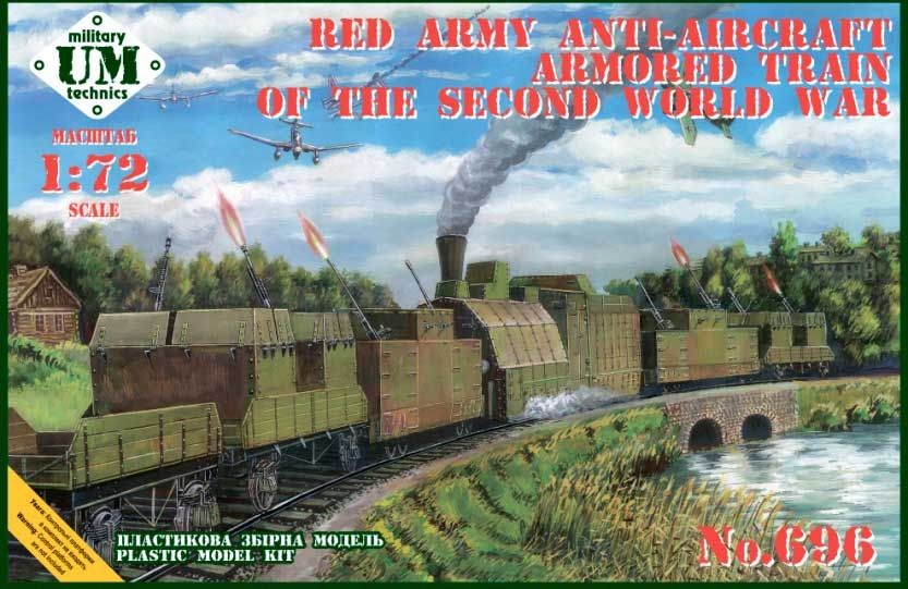 1:72 Red Army Anti-Aircraft Armored Train of The WWII