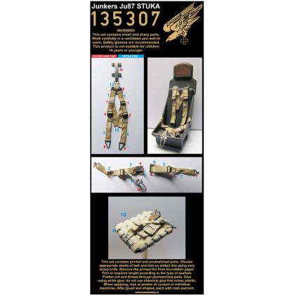1:35 JUNKERS JU87 STUKA - SEATBELTS