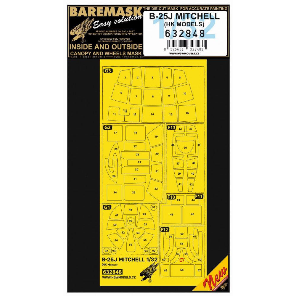 1:32 B-25J MITCHELL - MASKS