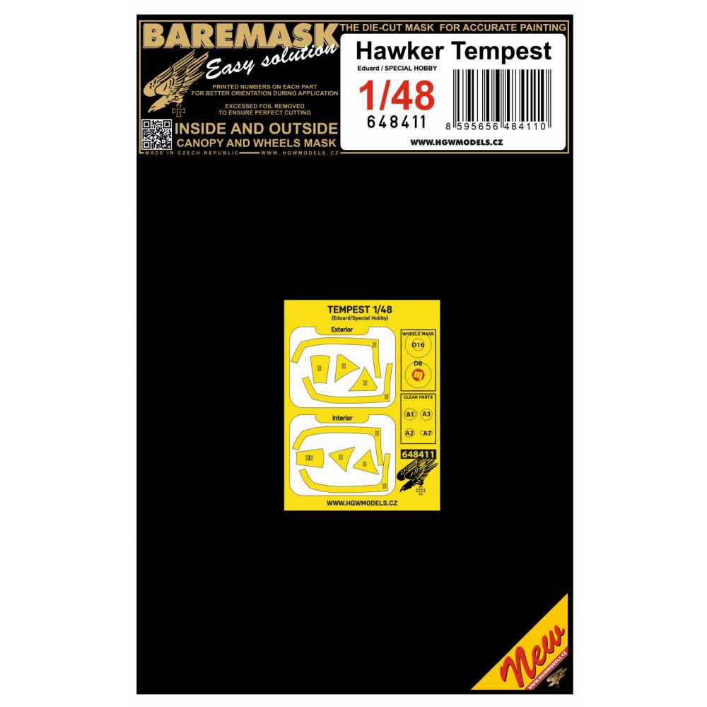 1:48 HAWKER TEMPEST - MASKS