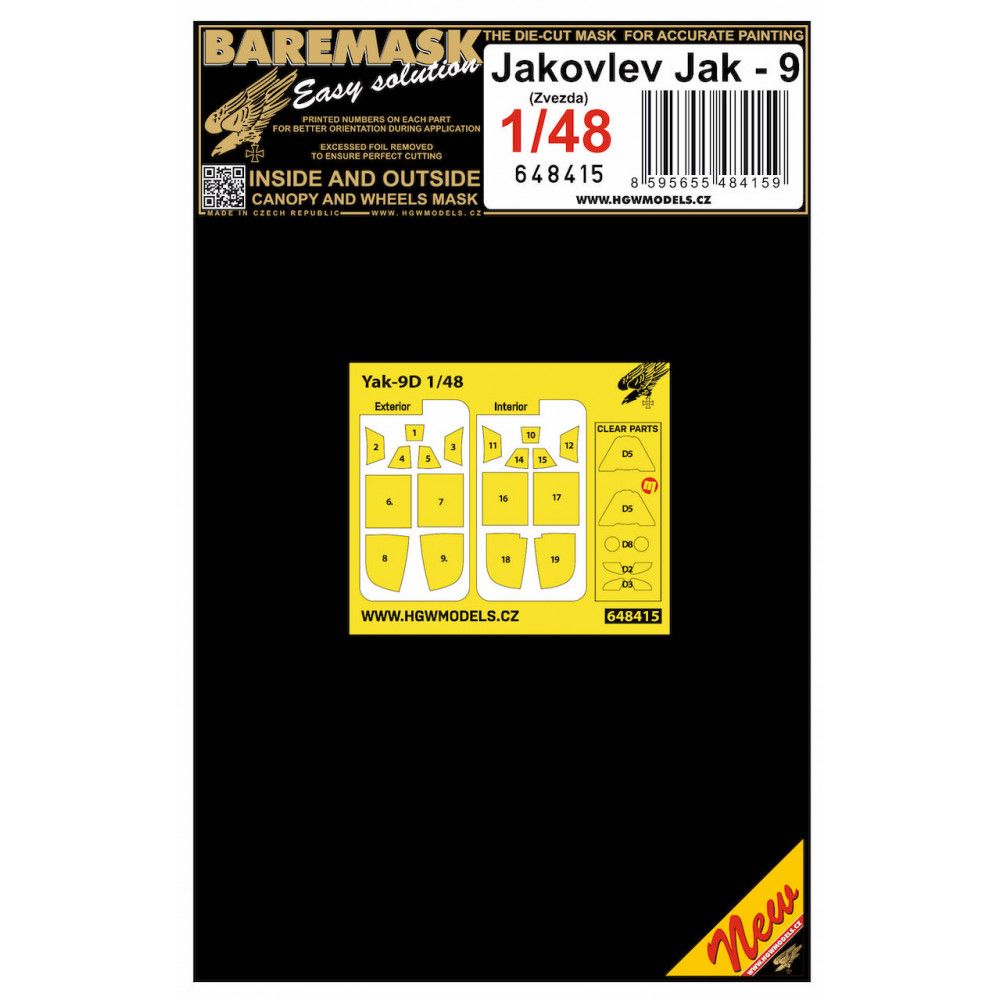 1:48 JAKOVLEV JAK-9 - MASKS