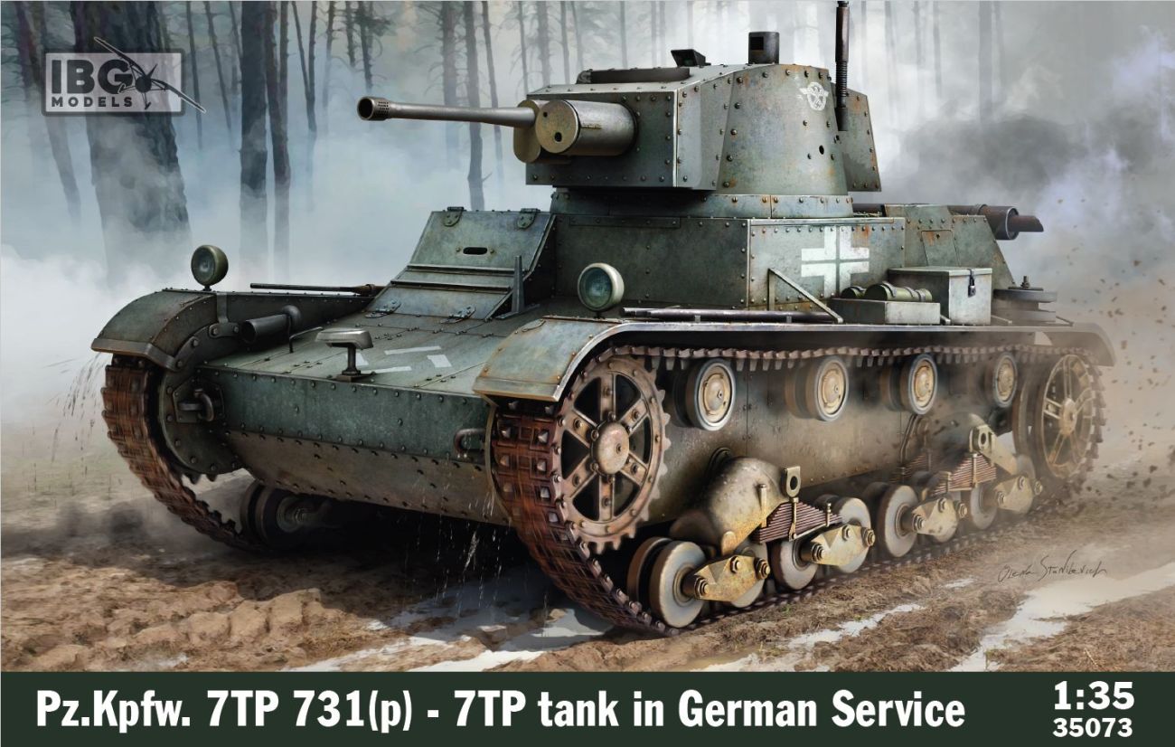 1:35 Pz.Kpfw. 7TP 731(p) - 7TP tank in German Service