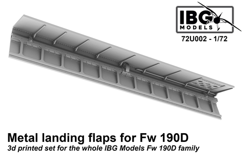 1:72 Metal landing flaps for Fw 190D family (IBG)