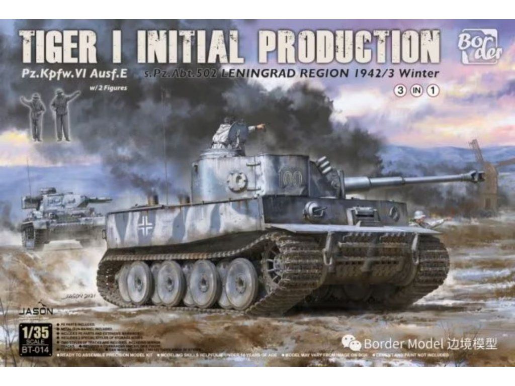 1:35 Tiger I initial production 3in1