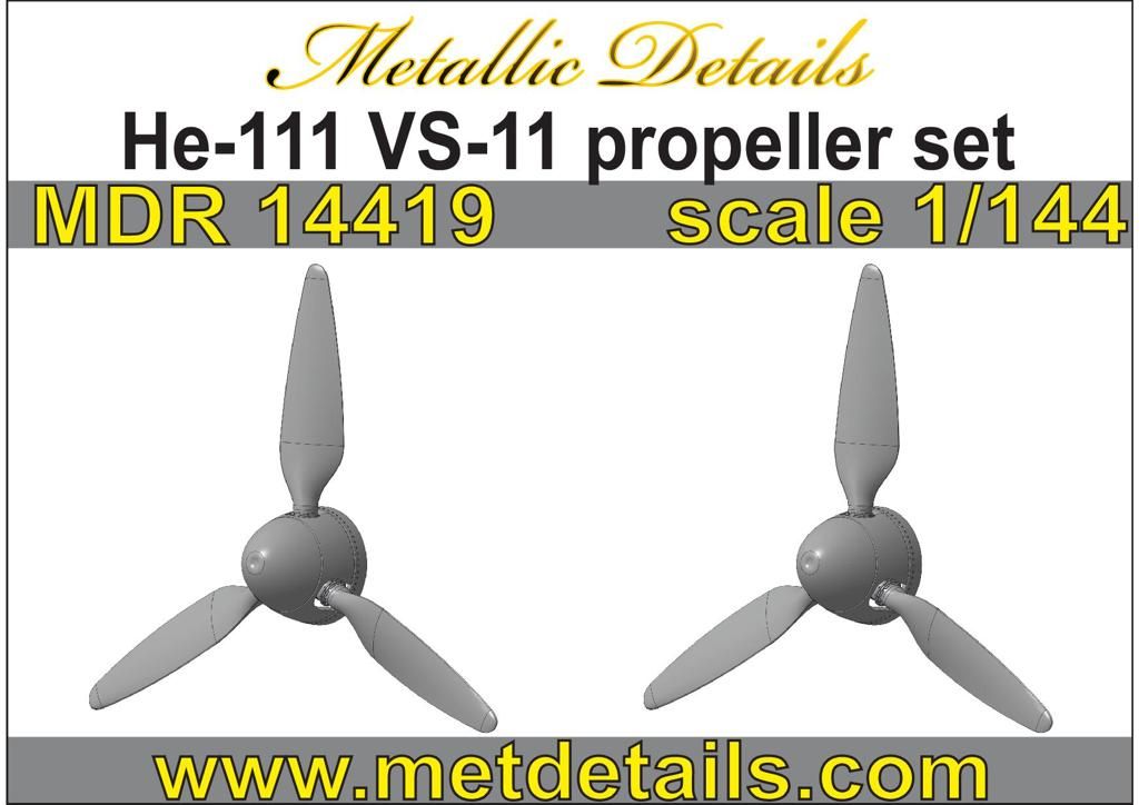 1:144 Heinkel He-111H VS-11 propeller set