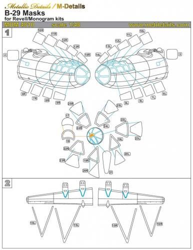 1:48 B-29. Masks