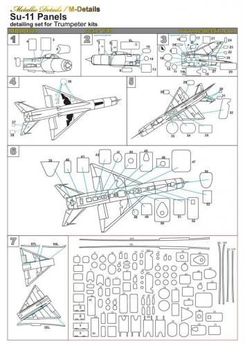1:48 Su-11. Panels (Trumpeter)