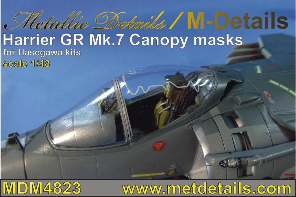 1:48 BAe Harrier GR.7. Canopy masks
