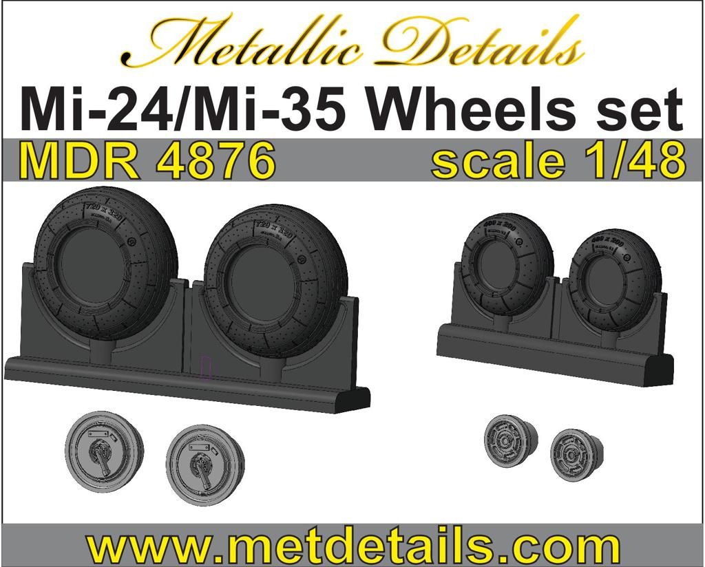 1:48 Mil Mi-24V/VP/Mi-35M Hind wheels
