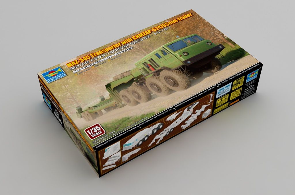 1:35 MAZ-545 Transporter with CHMZAP-5247G Semi-trailer