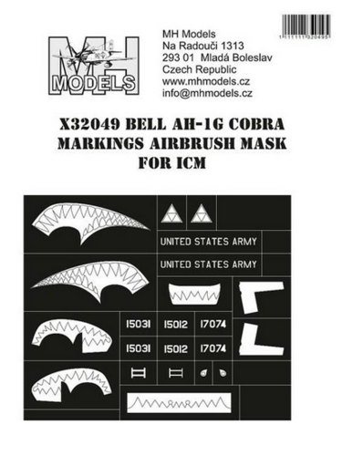 1:32 Bell AH-1G Cobra Markings
