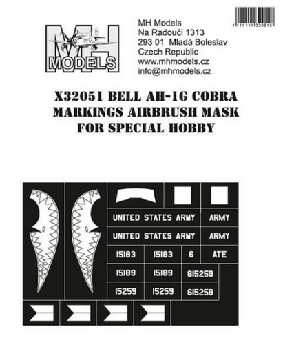 1:32 Bell AH-1G Cobra Markings