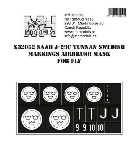 1:32 SAAB J-29F Tunnan Swedish Markings
