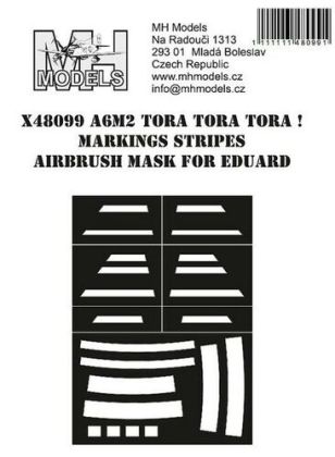 1:48 A6M2 Tora Tora Tora! Markings stripes airbrush mask