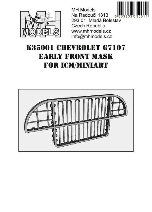 1:35 Chevrolet G7107 Early front mask