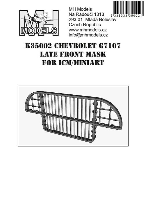 1:35 Chevrolet G7107 Late front mask