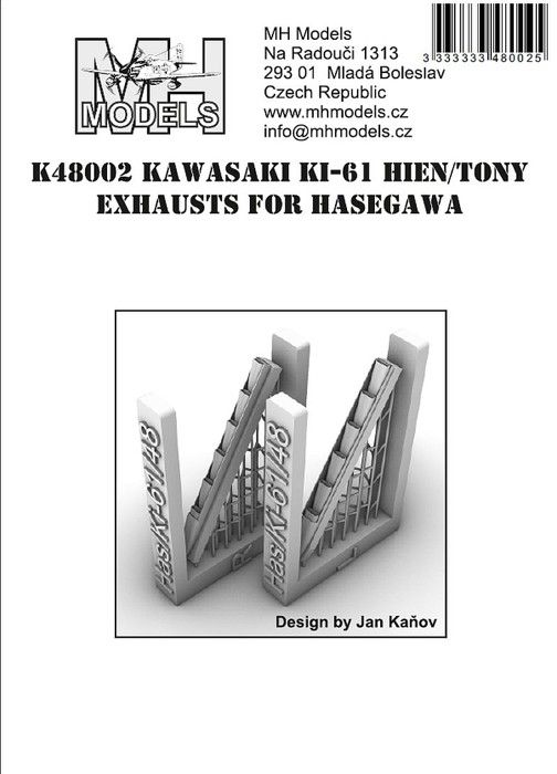1:48 Kawasaki Ki-61 Hien (Tony) exhausts