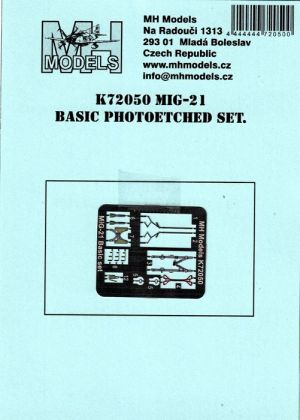 1:72 Mig-21 Basic photoetched set