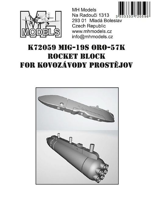 1:72 Mig-19S ORO-57K rocket block