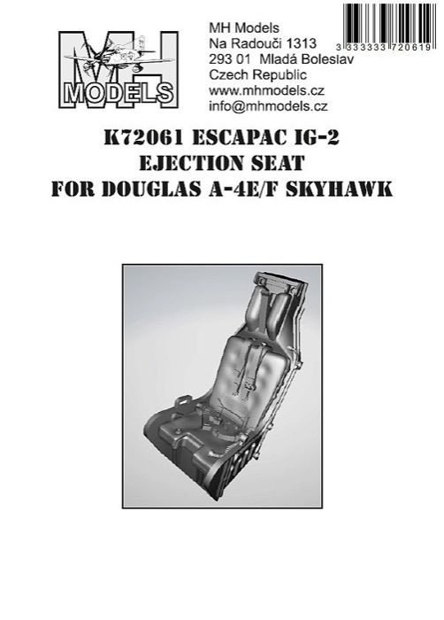 1:72 ESCAPAC IG-2 Ejection Seat for Douglas A-4E/F Skyhawk