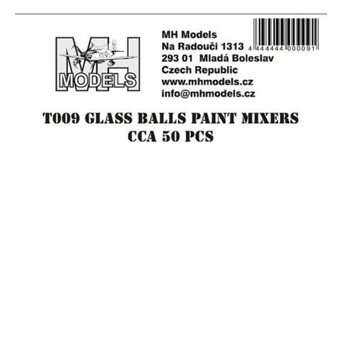GLASS BALLS PAINT MIXERS cca 50pcs
