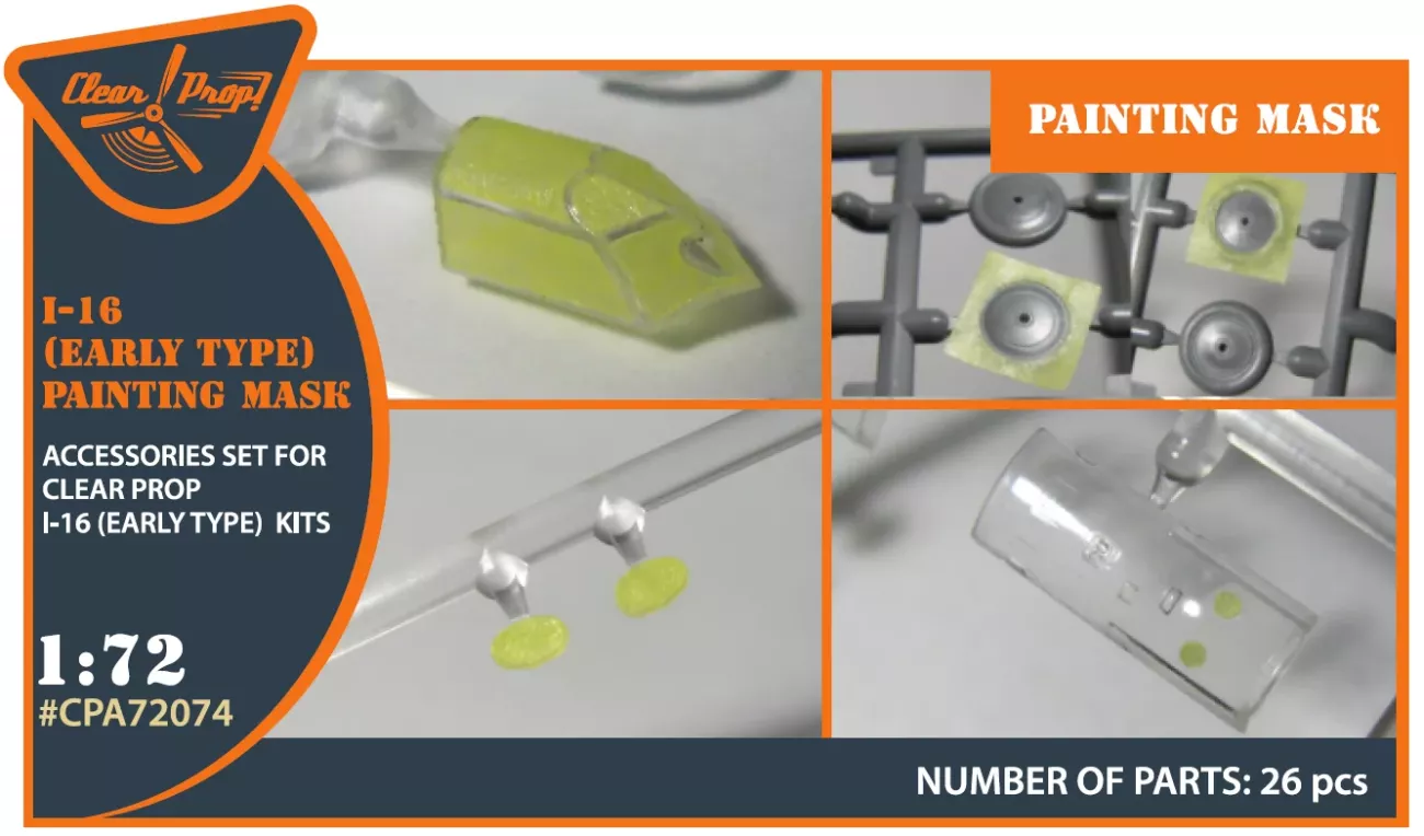 1:72 I-16 (early version) painting mask on 