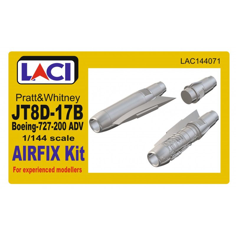 1:144 P&W JT8D-17 B727 ADV AIRFIX