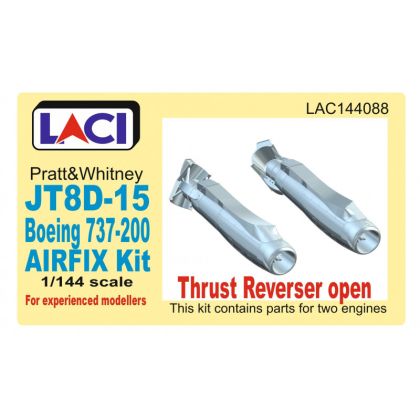 ¨1:144 P&W JT8D-15 THRUST REVERSER OPEN AIRFIX