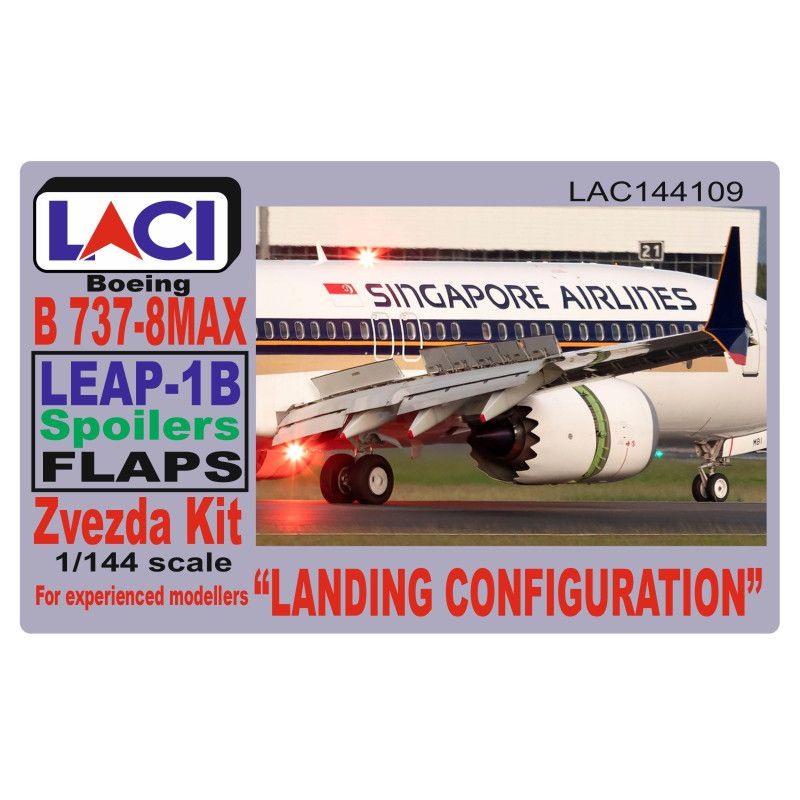 1:144 B 737-8MAX LEAP-1B LANDING CONFIGURATION