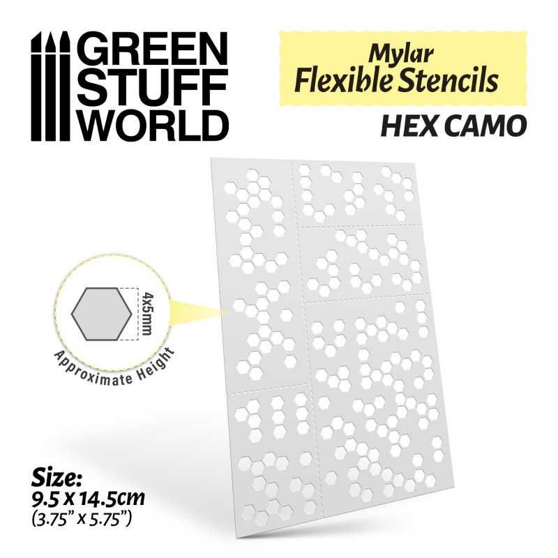 Flexible Stencils - DIGITAL CAMO (5mm)