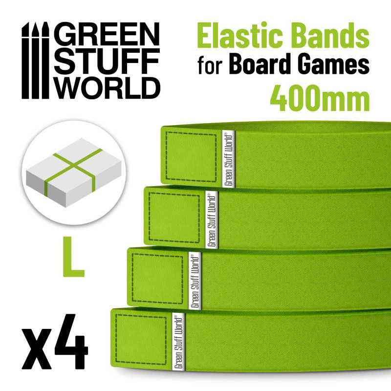 Elastic Bands for Board Games 400mm - Pack x4