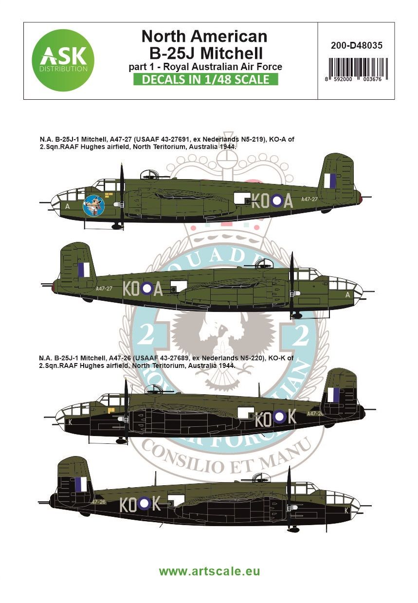 1:48 B-25J Mitchell part 1 - Royal Australian Air Force