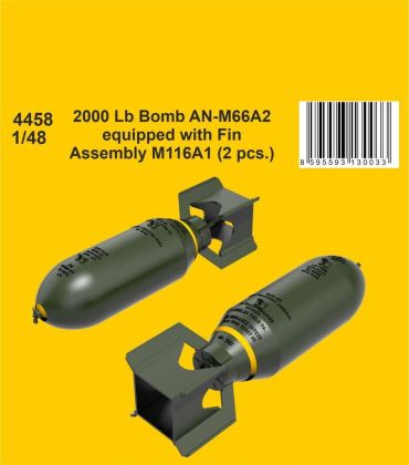 1:48 2000 Lb Bomb AN-M66A2 equipped with Fin Assembly M116A1 (2 pcs.)