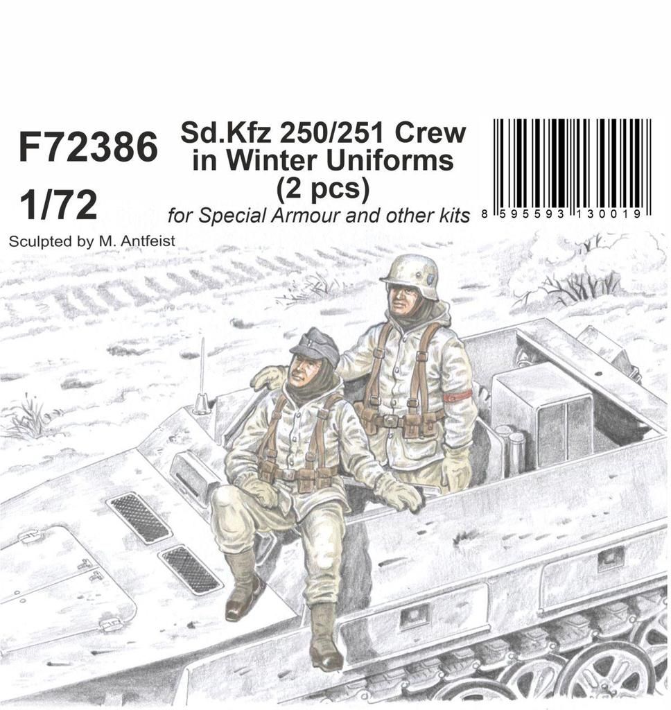 1:72 Sd.Kfz 250/251 Crew in Winter Uniforms
