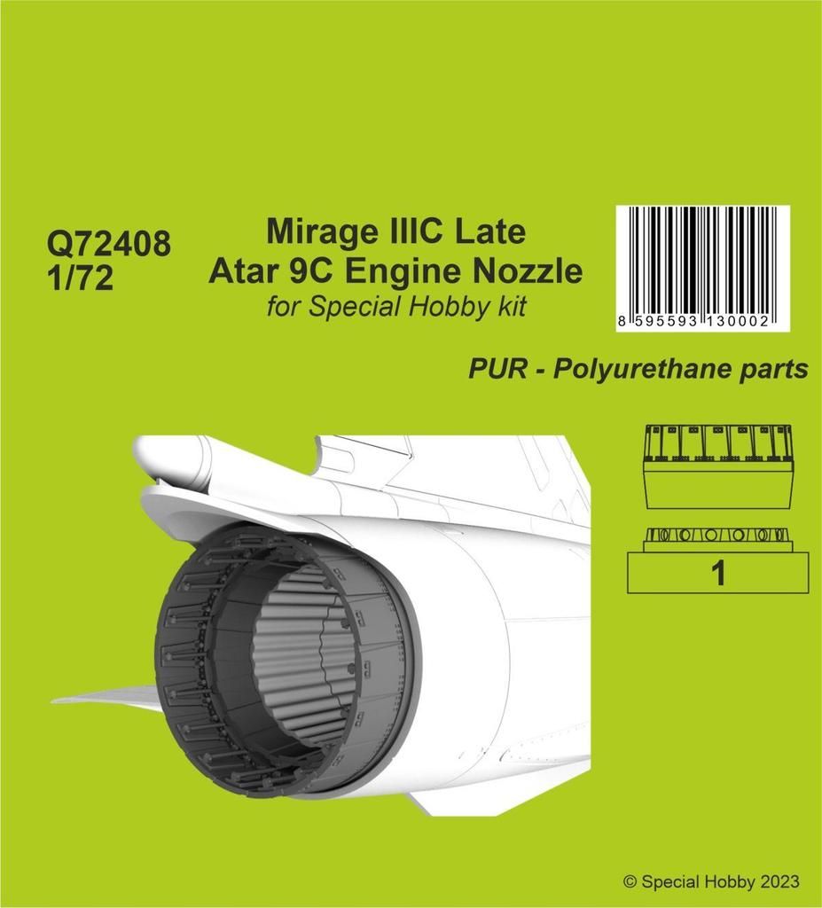 1:72 Mirage IIIC Late - Atar 9C Engine Nozzle