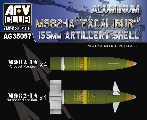 1:35 New Aluminum 155mm artillery shell