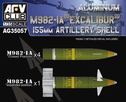 1:35 New Aluminum 155mm artillery shell