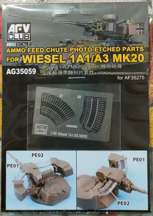 1:35 Ammo Feed Chute PE For Wiesel 1A1/A3 Mk20