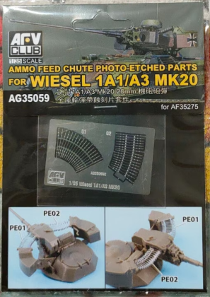 1:35 Ammo Feed Chute PE For Wiesel 1A1/A3 Mk20