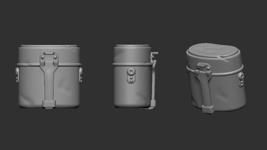 1:35 German WWII equipment and grenades