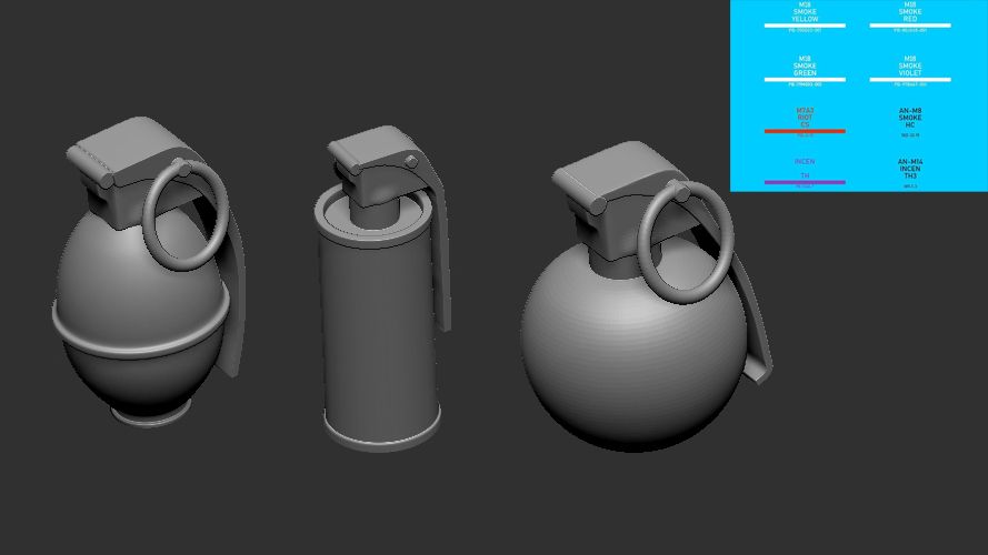 1:35 US grenades + decals